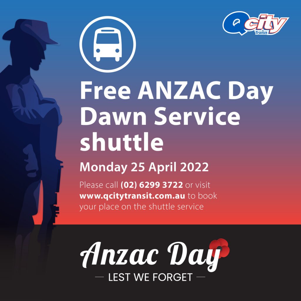 Qcity ANZAC Day Shuttle Service