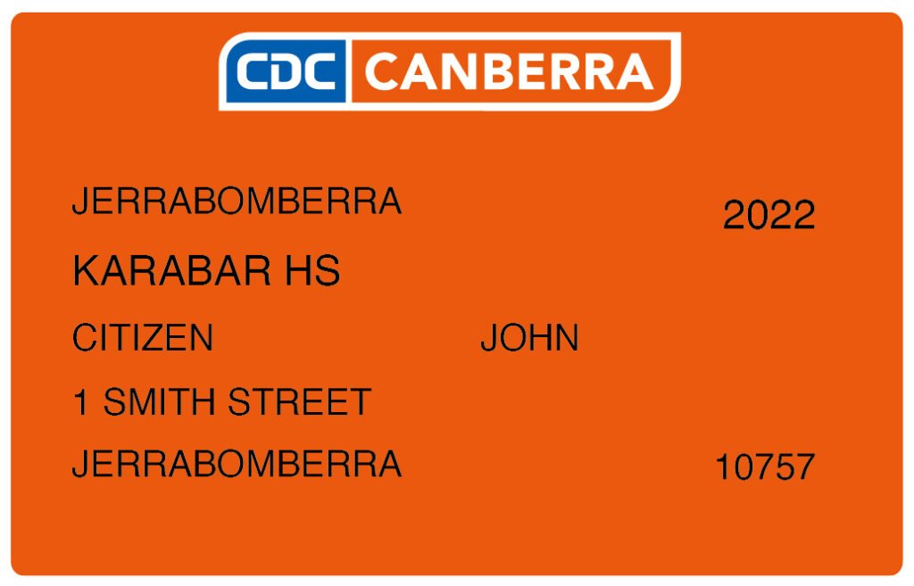 CDC Canberra Bus Pass