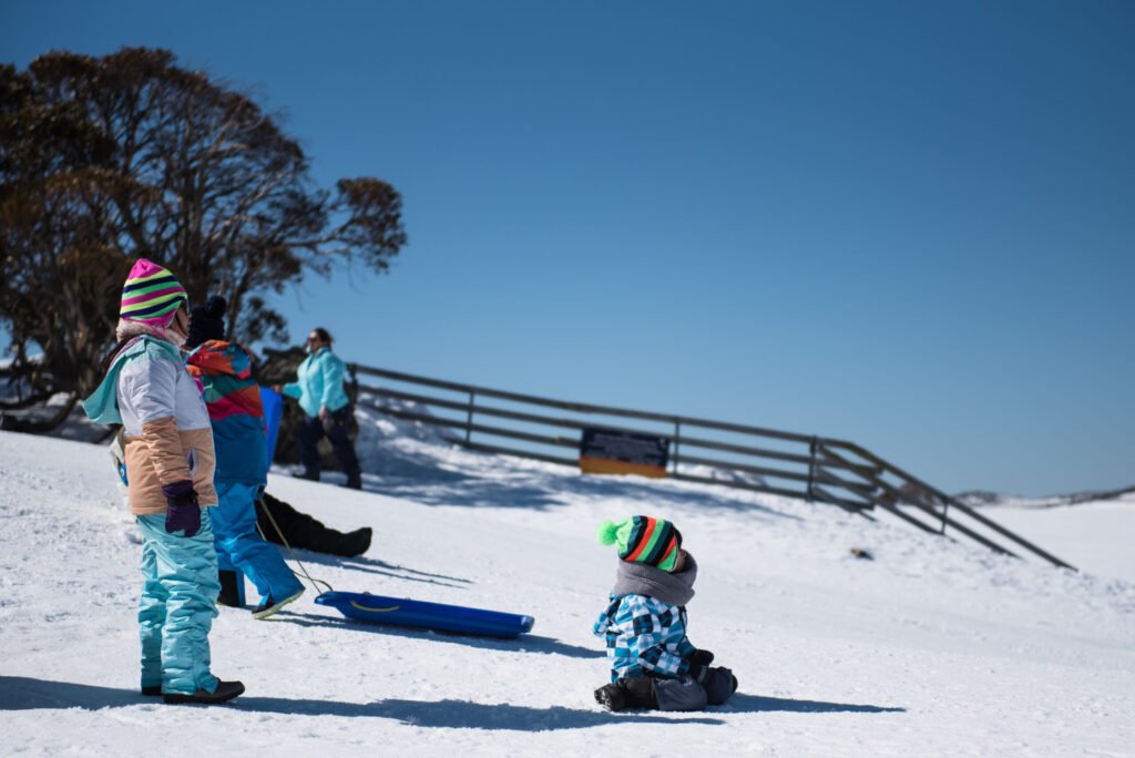 People In Winter Enjoying the Snowy Mountains